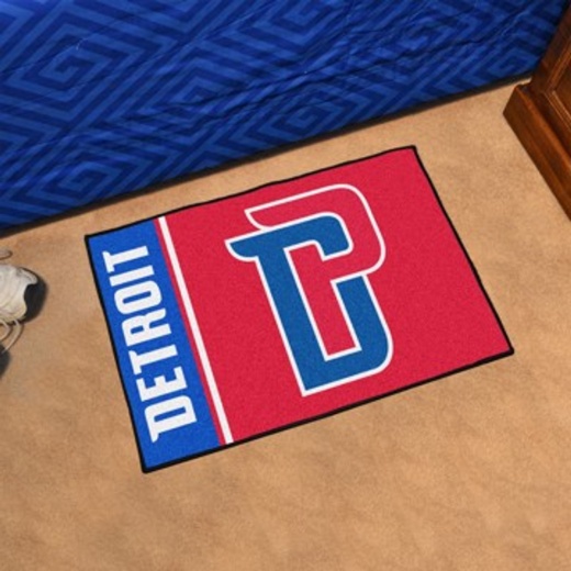 Detroit Pistons Uniform Inspired Starter Rug 19"X30" Sports Rug