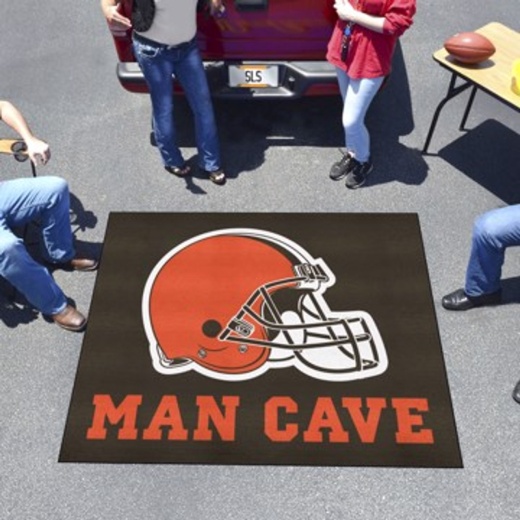 NFL Cleveland Browns Man Cave Tailgater Rug 60"X72"