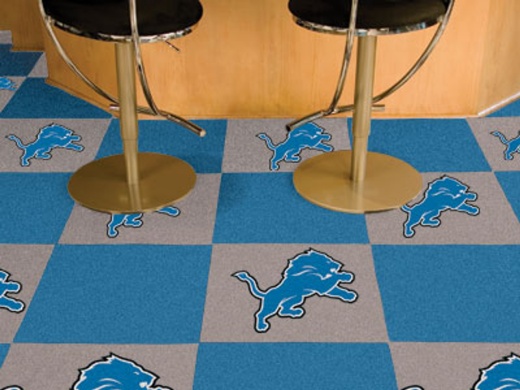 Detroit Lions Carpet Tiles 18x18