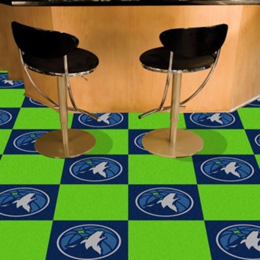 Minnesota Timberwolves Carpet Tiles 18"x18"