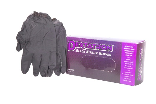 Black Nitrile Gloves - Chemical Resistant and Powder Free