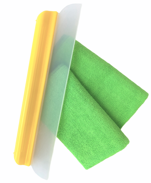 Water Blade 14 Inch & Microfiber Towel Combo