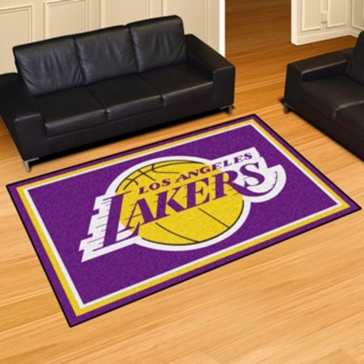 Los Angeles Lakers Rug 5X8 60"X92"