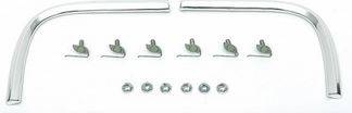 1964 Chevy Passenger Impala SS & Bel Air Rear Inner Cove Moldings with Clips