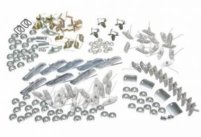 1956 Chevy Bel Air 2 Door Side Molding Clip Set - Complete