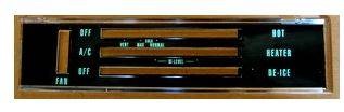 Heater Control Lens for 1969 Chevelle with Air Conditioning