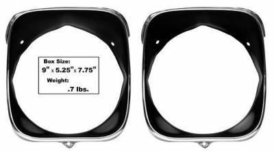 Headlight Bezels - Inner & Outer for 1969 CHEVELLE and EL CAMINO