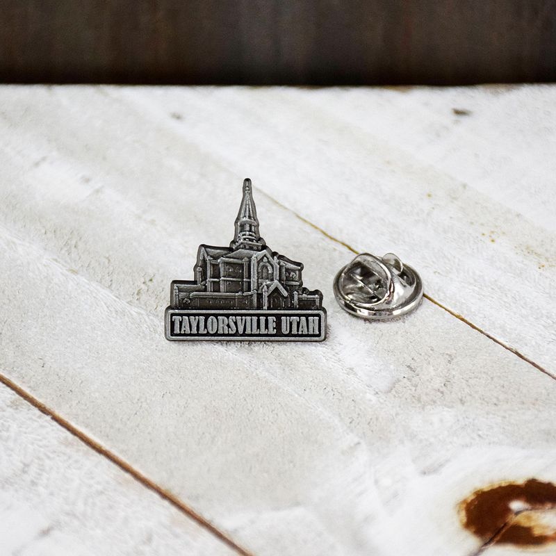 Taylorsville Temple Pin Silver