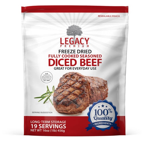 Assorted 100% Usda Freeze Dried Meat Package