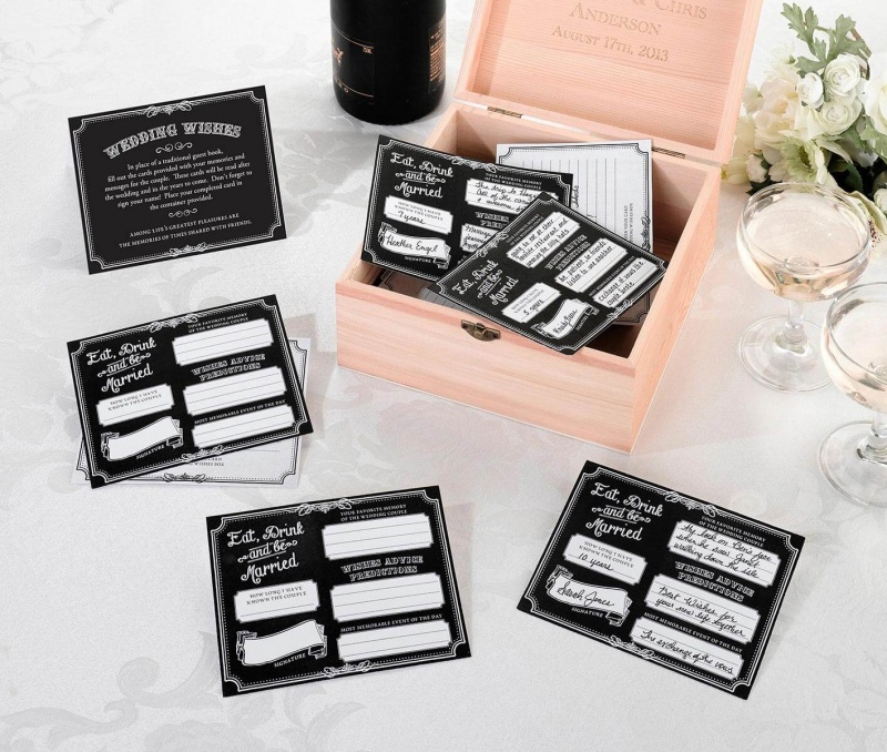 48 Black & White Wedding Wishes Cards