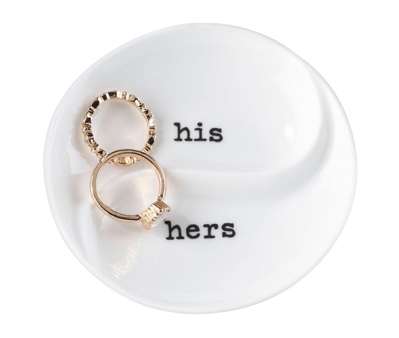"His Hers" Ring Dish