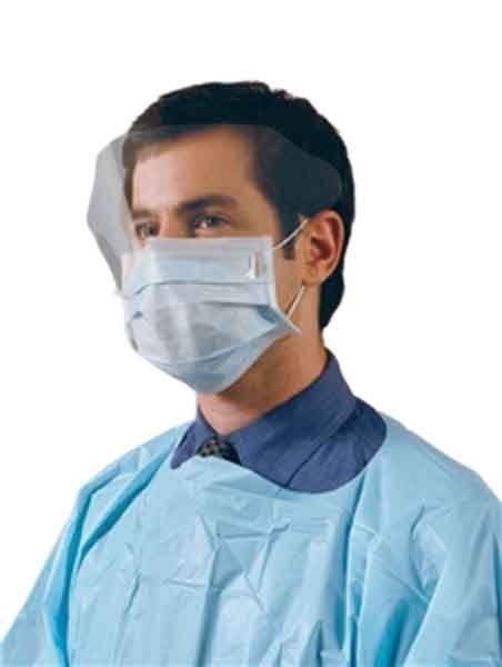 Combination Earloop Procedure Mask with Eye Shield