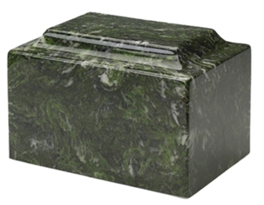 Mackenzie Classic Marble Keepsake Urn-Emerald