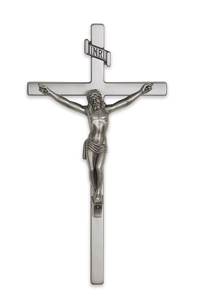 Crucifix-12 for Casket Lids - Die Cast Zinc Crosses