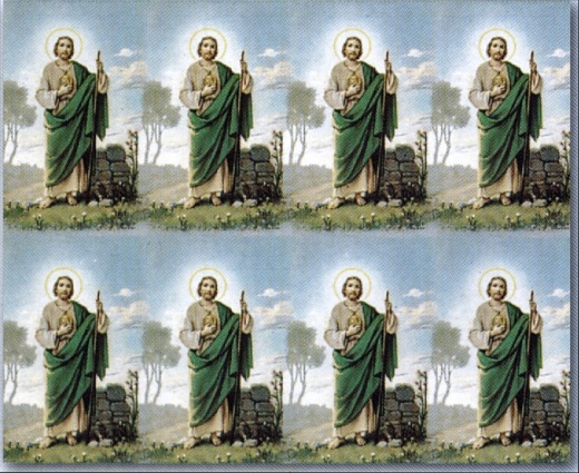 Prayer Cards by Bonella: Saint Jude Micro Perforated