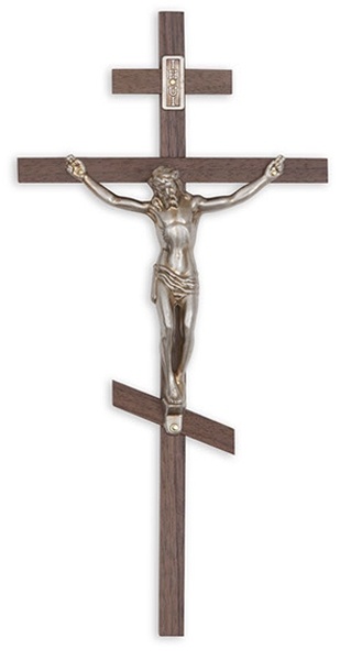 10" Orthodox Walnut Interior Cross