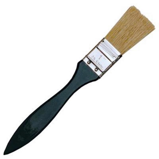 1" TINTING BRUSH - High-Grade Hog Hair Brush for Professional Cosmetics Application