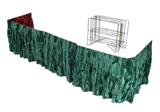 Duodrape Replacement Folding Frame Only - 3-Sided Aluminum Frame