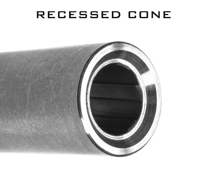 Lone Wolf Custom Cut & Crown For Barrel - 4.60" (10/45 Fullsize) - Recessed Cone