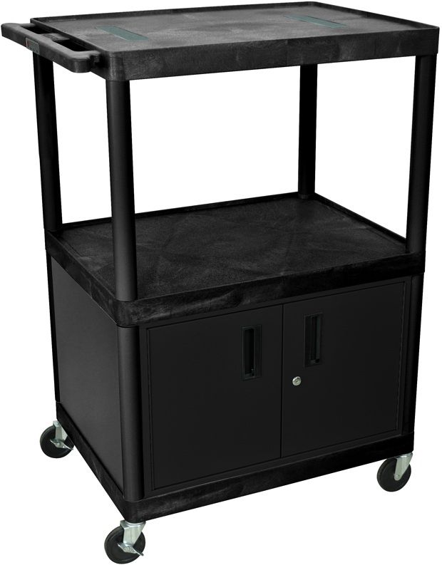 48"H Av Cart Three Shelves,