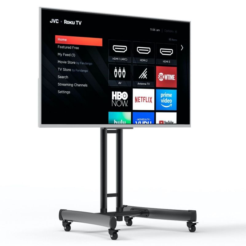 AdjustableHeight Rolling Tv Stand