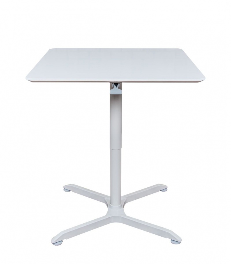 32" Pneumatic Height Adjustable Square Café Table