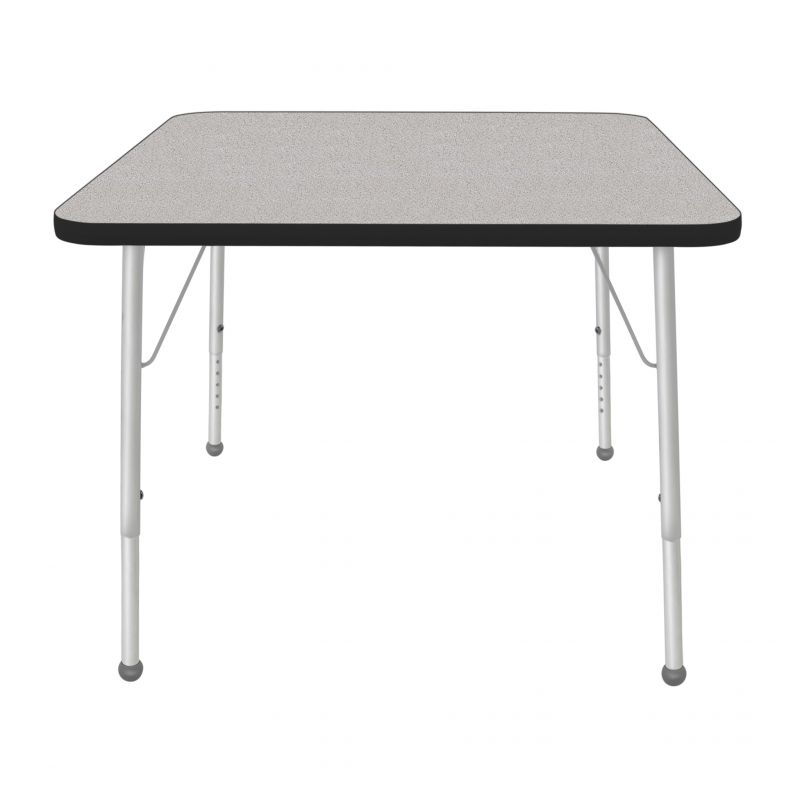 36" Square Table - Top Color: Gray Nebula, Edge Color: Black