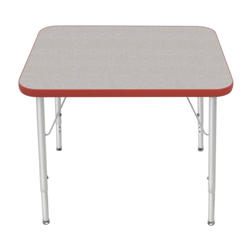 24" X 30" Rectangle Table - Top Color: Gray Nebula, Edge Color: Red