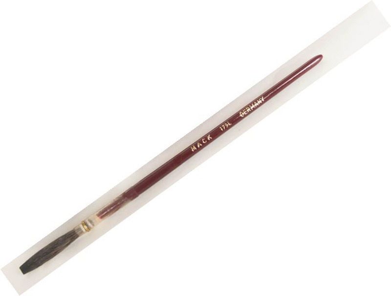 Finest Brown Kazan Squirrel Hair (179L) Brown Pencil Quill - Red Handle - 9