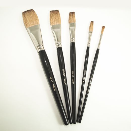 Synthetic White Star One Stroke Flat Brush