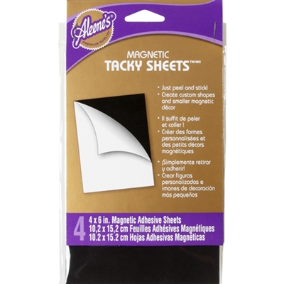ProMag Adhesive Magnetic Sheets 4/Pkg-4X6