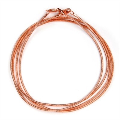 1.4Mm Snake Chain - Rose Gold - 18 Inches