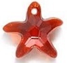 16Mm Starfish Pendant Red Magma