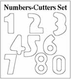 #37002 Makins Cutter Set, Numbers