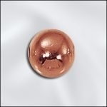 Smooth Round Genuine Copper Beads - 6Mm