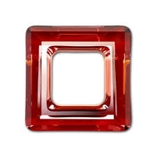 20Mm Square Cosmic Ring Red Magma
