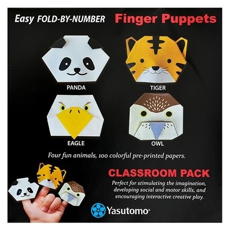 #4351 - Yasutomo Fold'ems Origami Paper - Animal Puppet Classroom Pack