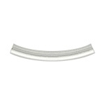 Sterling Silver Curved Tube - 3Mm X 25Mm