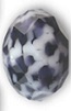 Swarovski 18Mm Large Hole Gemstone Bead Purple Opaque Mosaic