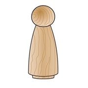 Wood Woman / Angel - 2"