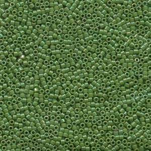 Db163 Opaque Green Ab - Miyuki Delica Seed Beads - 11/0