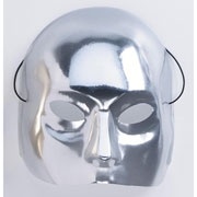 Silver Half Face Mask