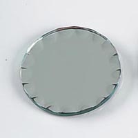 Round Scalloped Edge Glass Mirrors