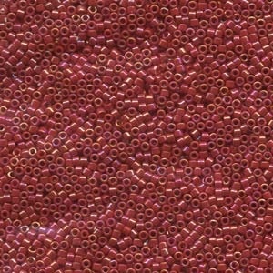 Db162 Opaque Red Ab - Miyuki Delica Seed Beads - 11/0