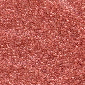 Db070 Lined Rose Pink Ab - Miyuki Delica Seed Beads - 11/0