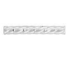Sterling Silver Twisted Tube Spacer Bar - 5 Strand