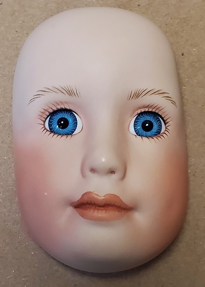 Porcelain Doll Parts - Doll Face - 3" Blue Eyes
