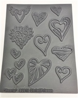 Christi Friesen Texture Stamp - Heartz #748