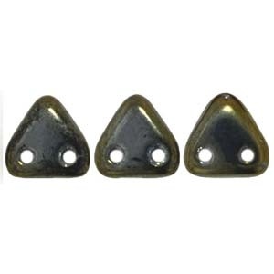 Czechmates 2 Hole Triangle Beads-Iris Brown