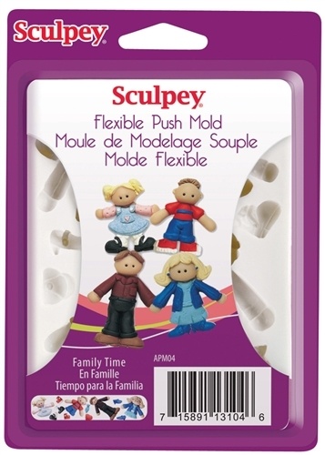 Sculpey® Flexible Push Mold- Family Time